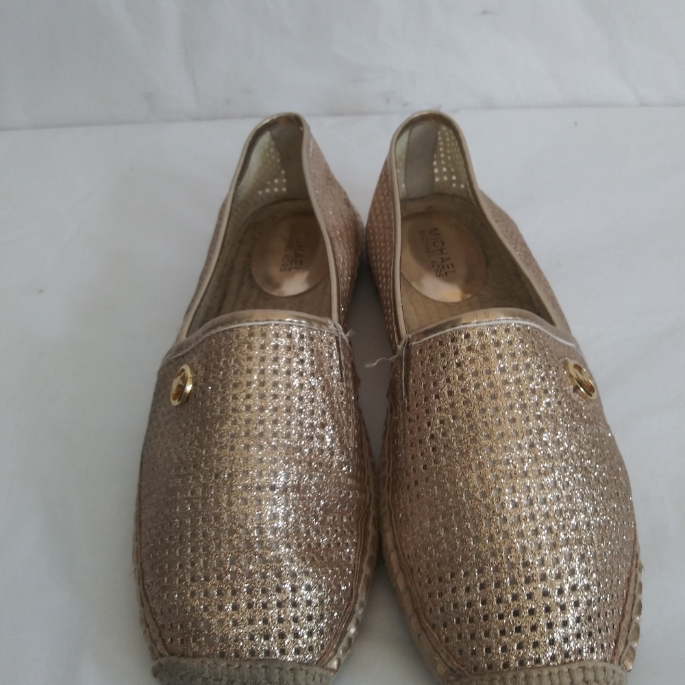 Michael Kors espadrilles metallic sz 6M - Picture 11 of 12